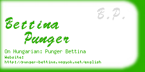 bettina punger business card